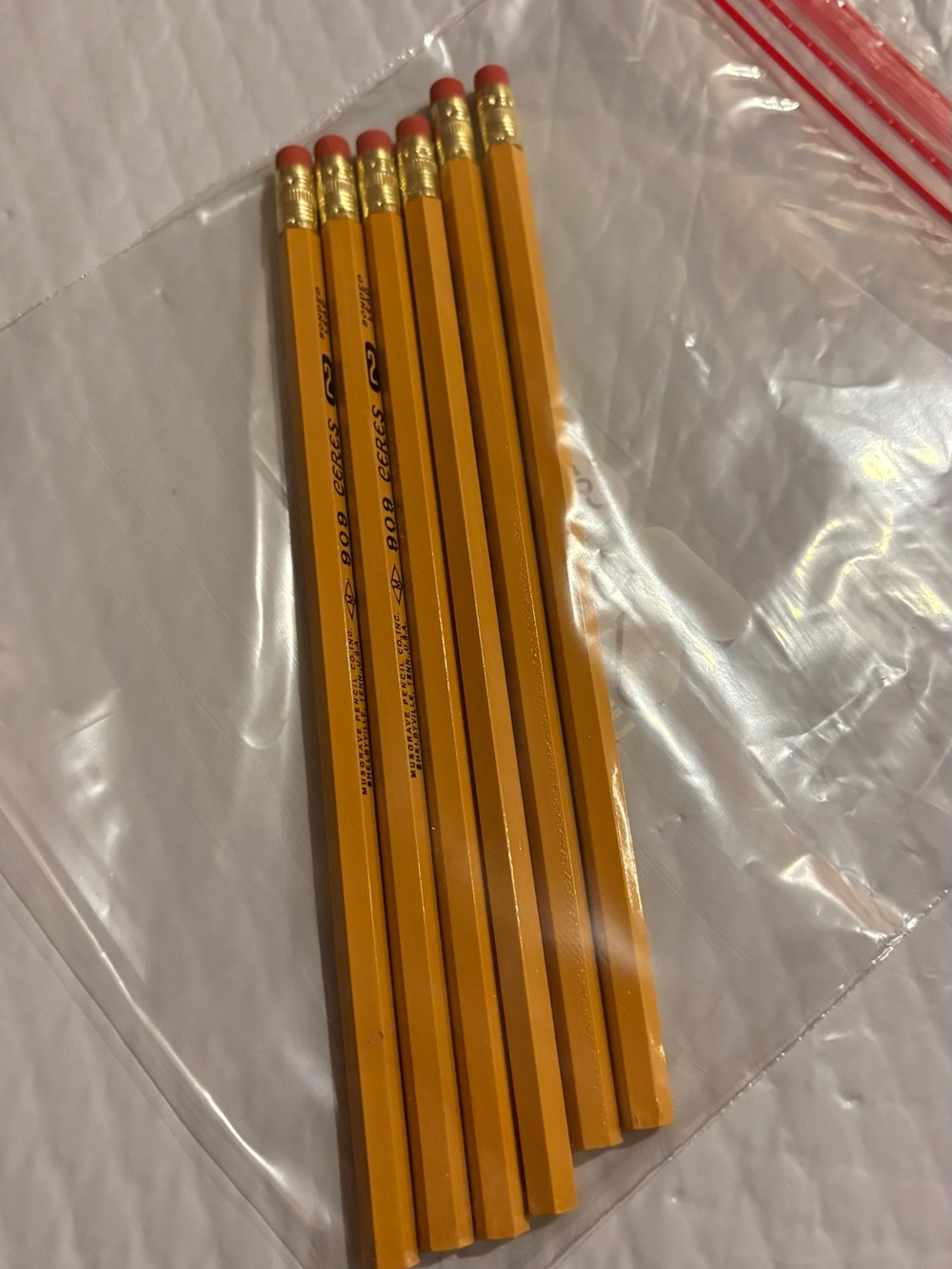 BUNDLE ITEM Yellow No. 2 Wood Pencils with Eraser Pack of 6 Musgrave USA